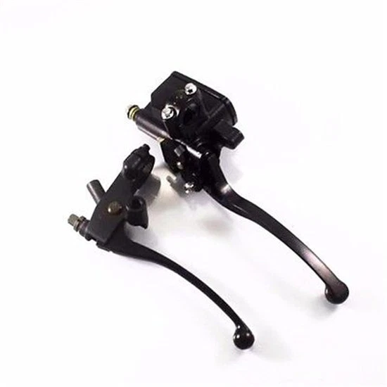 1" Black Flame Brake Clutch Lever For Harley Honda Cafe Cruiser Retro Custom VT — 第 4/4 张图片