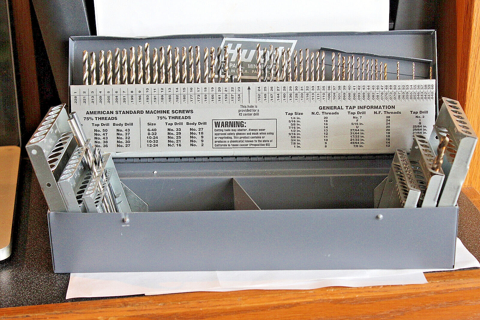 115 Precision Twist Drill Cobalt combination Drill Bit Set in Huot