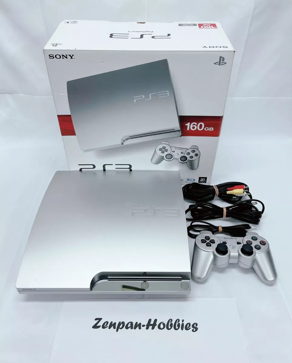 Sony PlayStation3 PS3 160GB Silver Game Console Controller Box NTSC-J  (Japan) FS