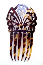 Victorian faux tortoiseshell hair comb - NO US IMPORT FEES