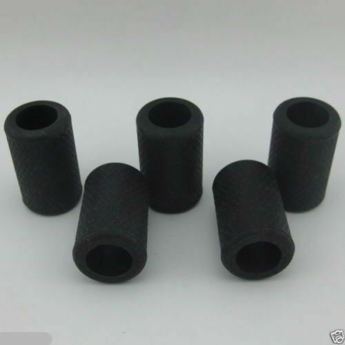 10 anni venditore 5 pezzi impugnatura in gomma silicone adatta su impugnatura tatuaggio 22/25 mm nero - Foto 1 di 3