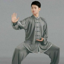 Uniforme Chino Tai Chi Kung Fu Wushu Taiji Traje Marcial Leche Seda Uniforme Artes