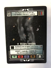 Star Trek CCG 1E Missions Military Exercises Premium Card # Starter Deck II Mint