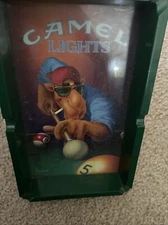 Vintage 1992 Joe Camel Lights Cigarette Billiard Pool Table Ashtray