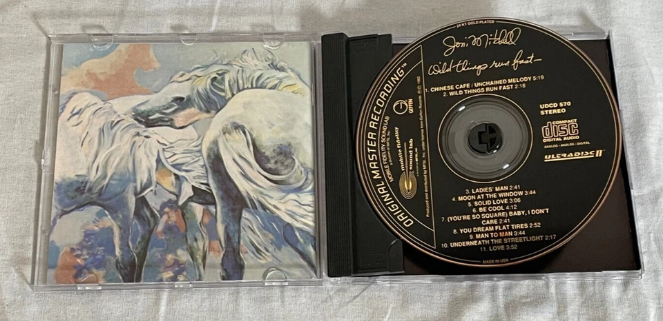 Joni Mitchell Wild Things Run Fast Limited Ed Ultradisc Gold CD MFSL UDCD-570 Foto 3 de 4