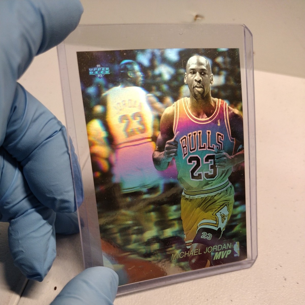 SUPER RARE** 91-92 Upper Deck hologram 3D Michael Jordan