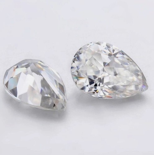 IF Reinheit lose CVD Diamant Paar Labor gezüchteter Birnenschliff D Farbe 6 x 8 mm zertifiziert - Bild 11 von 15