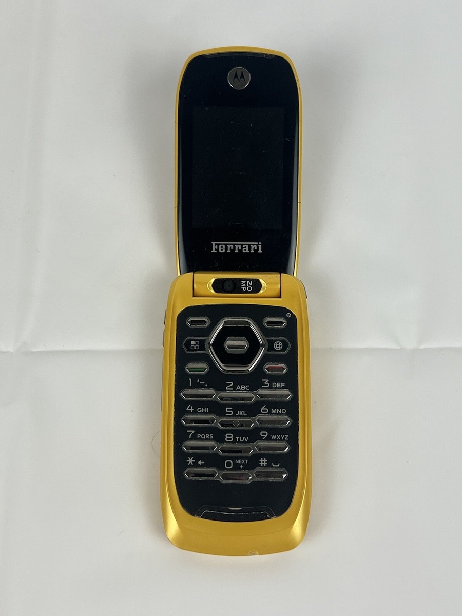 Nextel Motorola i897 Ferrari Flip Cellular Yellow | eBay