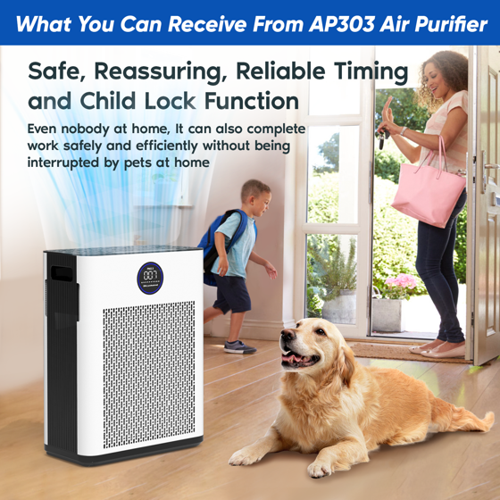 J Pro AP303 H14 HEPA Air Purifier – Allergies, Asthma, Smoke, Dust,  Odor, 22