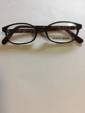 Giorgio Armani Plastic Green  Tortoise 48-18-135 Italy Eyeglass Frames Glasses