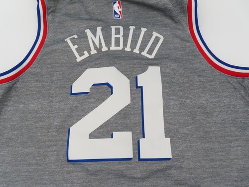 Philadelphia 76ers Jersey Mens XL #21 Joel Embiid Nike City Edition Swingman - Picture 9 of 10