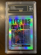 2020-21 NBA Hoops Legends Of The Game Kevin Garnett Silver /199 GMA Gem Mint 10