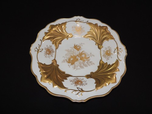 RARE 12.3/4" Echt Weimar White & Gold Plate Jutta 328 Germany NEW! - Picture 11 of 12