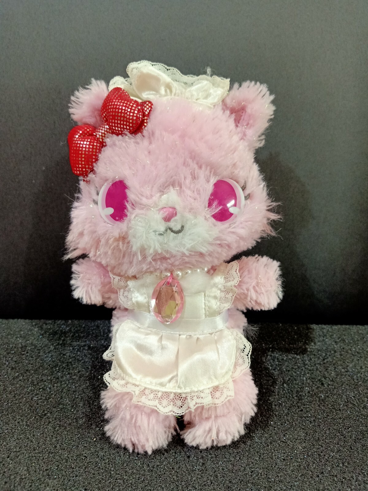 Jewelpet Persian Pink Cat Plush Toy Shaggy Sweet Maid Sanrio