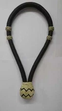 Western Natural Oil Treated & Dark Brown color Rawhide Braided 5/8" Bosal : 9865