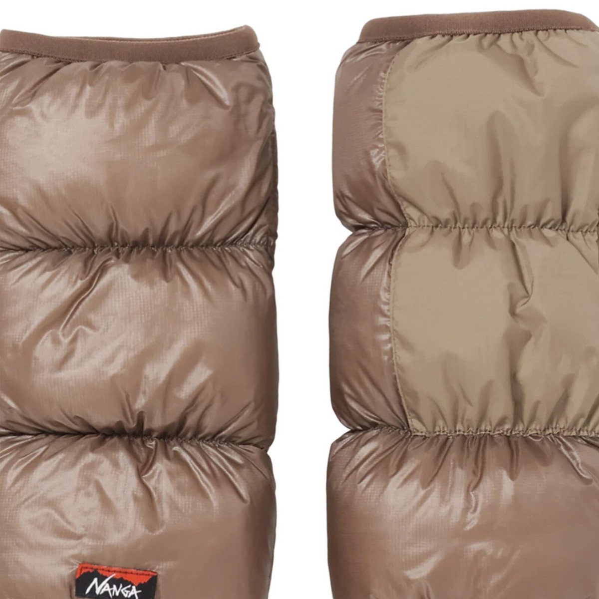 NANGA MOUNTAIN LODGE DOWN WRIST GAITERS Winter Gloves MOCHA M Size