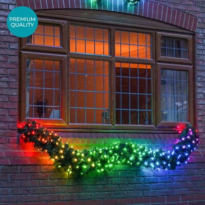 Handelsqualität 270cm Weihnachten LED Lichter PVC Girlande | Twinkly | ConnectGo 