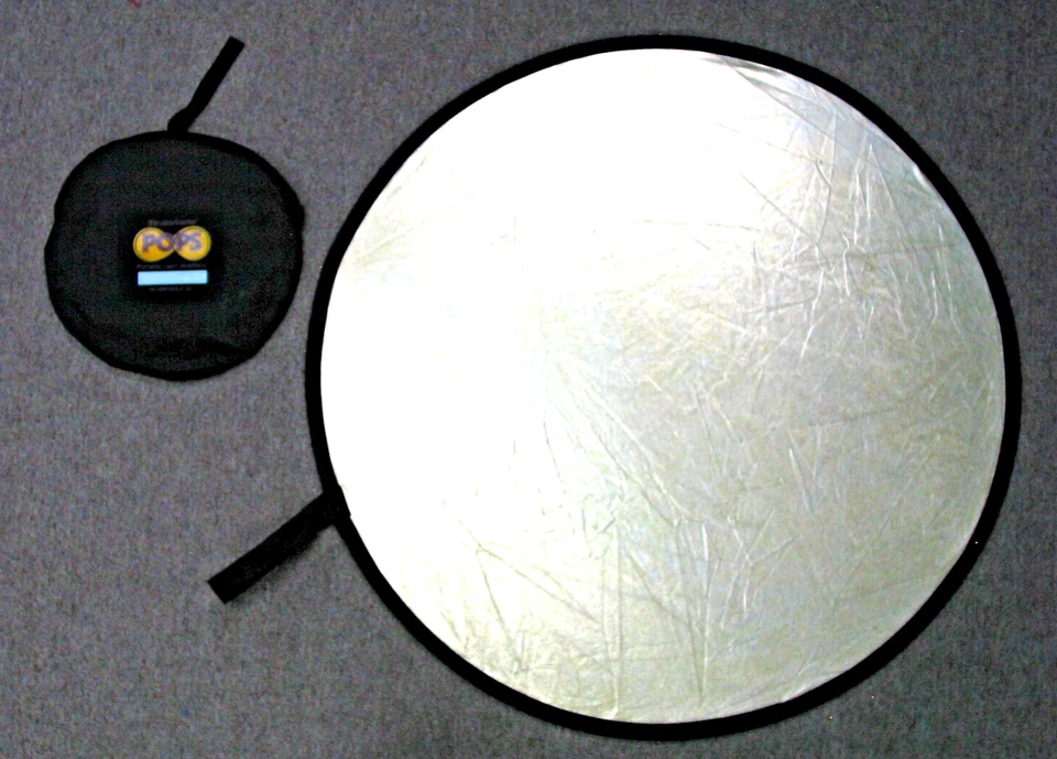 Reflector plegable Stroboframe POPS 32" dorado/plateado para fotografía Foto 2 de 4