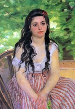 Summertime study by Pierre-Auguste Renoir Giclee Fine Art Print Repro on Canvas