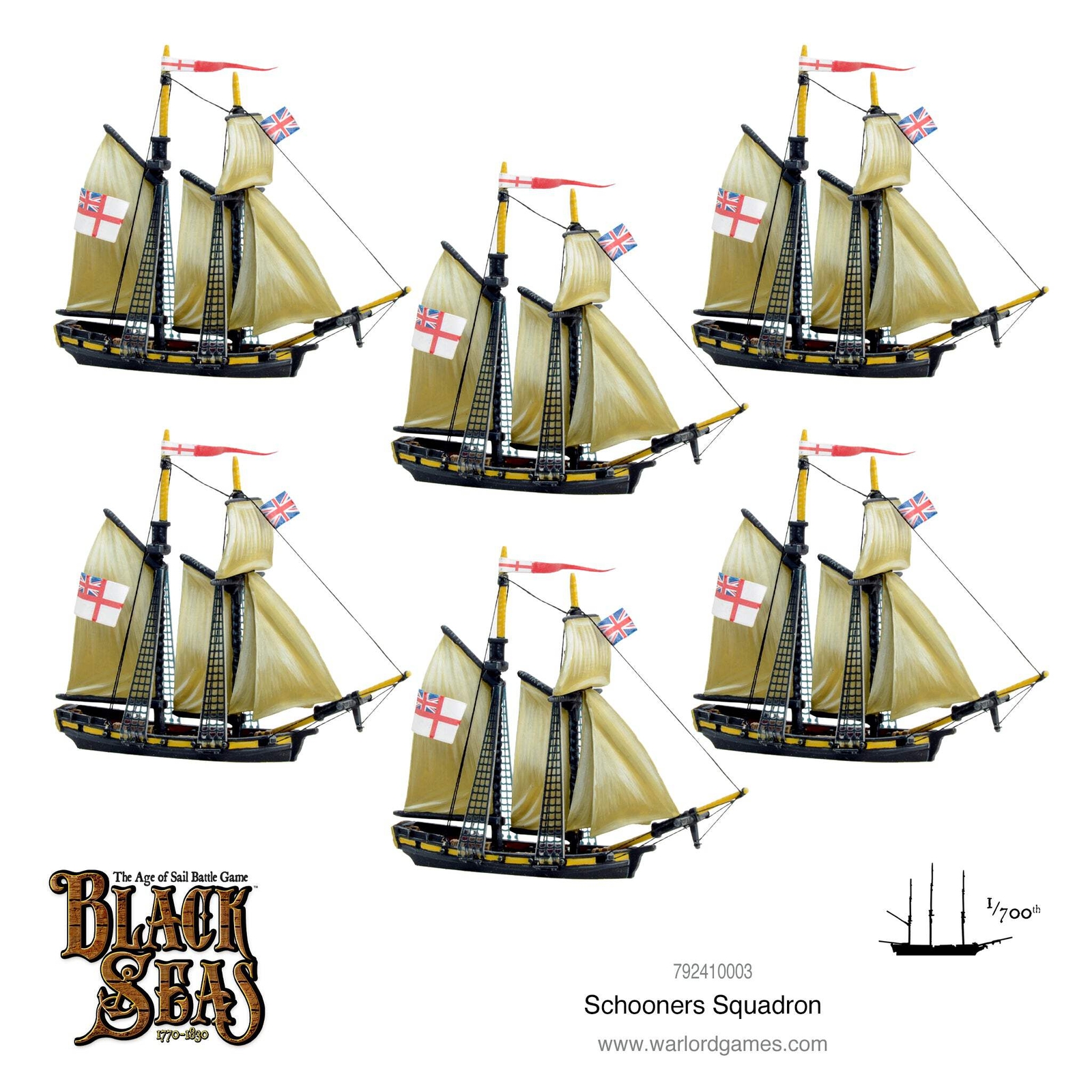 Black Seas: Schooners squadron - Warlord Games