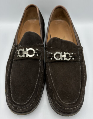 Salvatore Ferragamo Suede Bit Loafers 11 1/2 D Salvatore Ferragamo Grandioso Gancini Bit Loafers Brown  main image 3