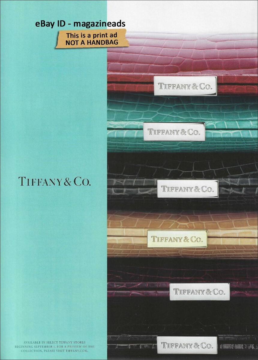 TIFFANY & CO. Accessories 1-Page PRINT AD 2010 clutch handbag collection