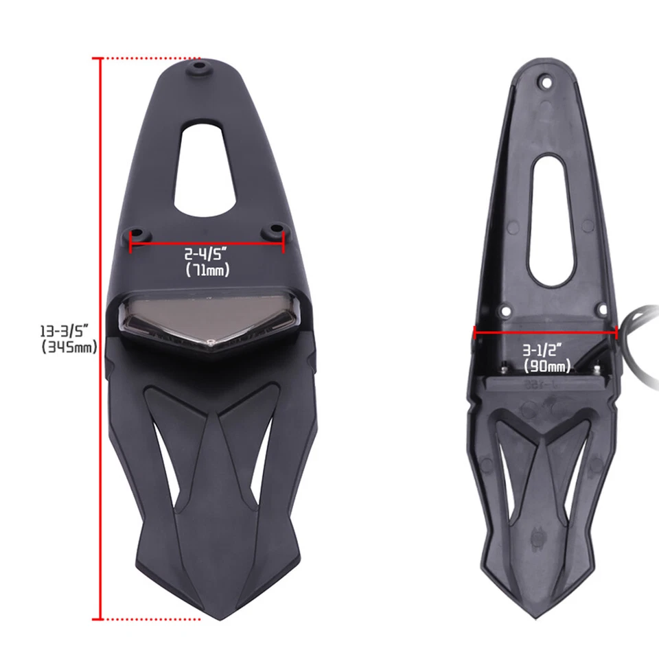 For Husqvarna TC250 TE250 FE350 Enduro LED Rear Fender Brake Tail Light Off-road - Image 2 of 4