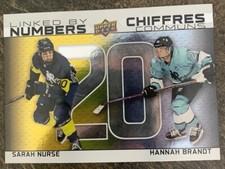 2023-24 Upper Deck Tim Hortons Duos Linked by Numbers Nurse/Brandt #LN-8