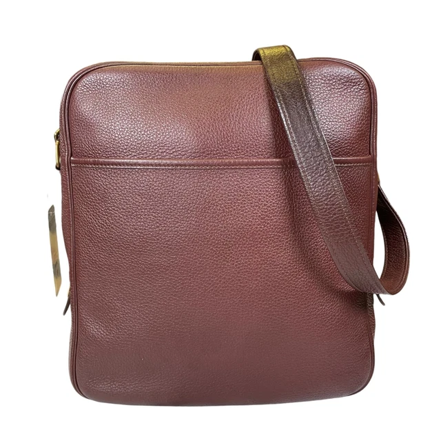 Hermes Bordeaux Taurillon Leather Travel Work Shoulder Bag