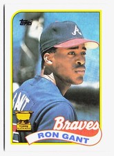 1989 Topps Ron Gant Atlanta Braves #296 (800 CARD LOT)