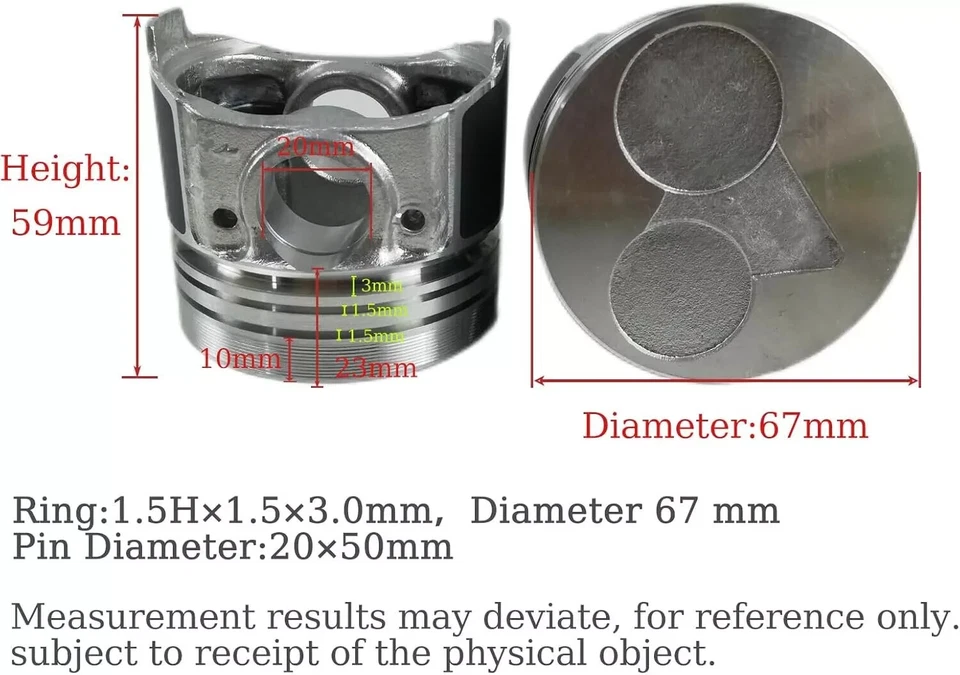 D722 D722EBH Crankshaft Connecting Rod Overhaul Rebuild Kit FITS Kubota Engine - Image 2 of 3