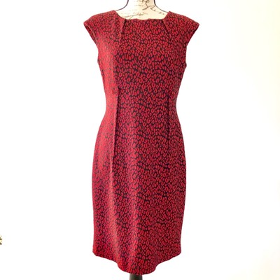 red and black cheetah print dress