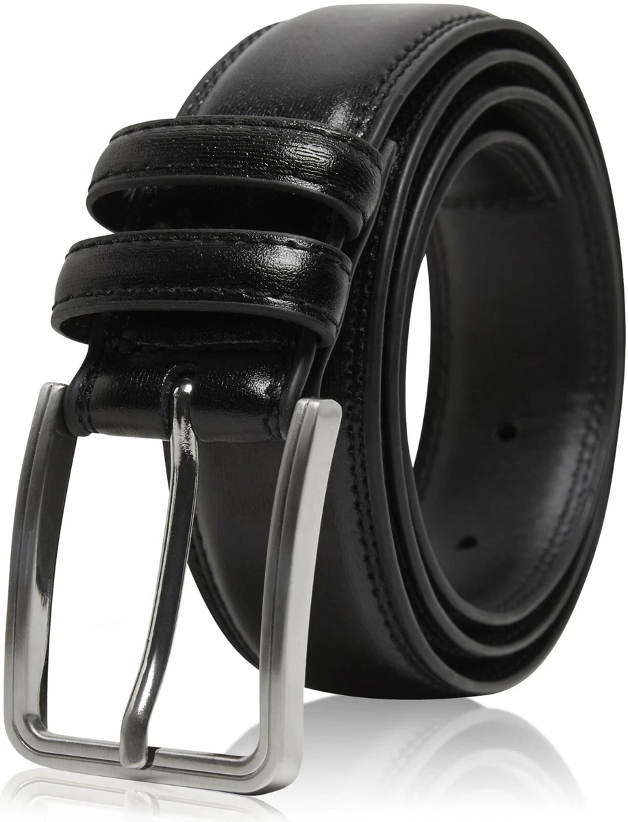 Ceinture Noire Jaeger - Cuir Verni Et élastique - Boucle Ovale Plastique - Taille L - Occasion Parfaite