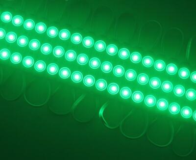 20 Stück Grün 2835 Epistar SMD Injektionsmodul 3 LED Streifen Licht mit Linsen Ladenfront