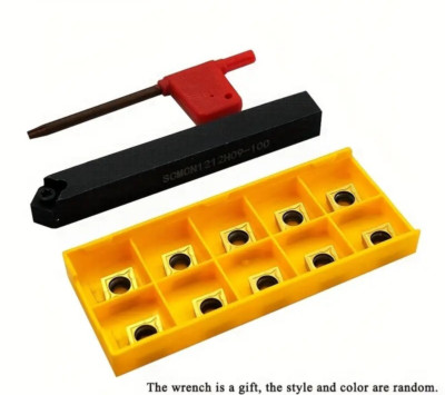 12mm Shank Right  SCMCN1212H09-100 Turning Holder + 10* CCMT32.51 Carbide Insert