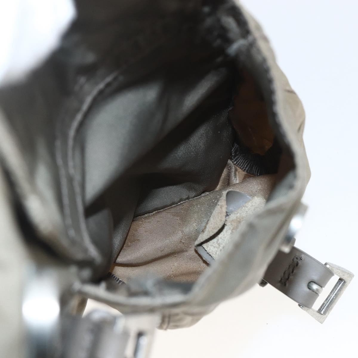 PRADA Backpack Nylon Khaki Silver Auth 163902 thumbnail 24