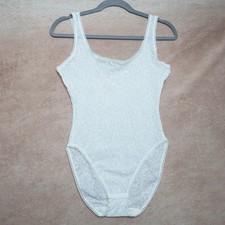 Vintage Warner s White Lace Bodysuit Small