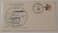 USS Guitarro (SSN 665) 10th birthday September 9 1982 Mare Island California