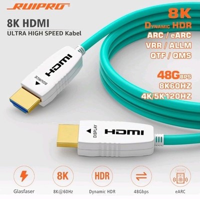ruipro 8k60 4k120 30m HDMI 2.1 Glasfaser HDMI Kabel NEU