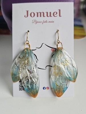 Harz Ohrringe Schmetterlingsflügel