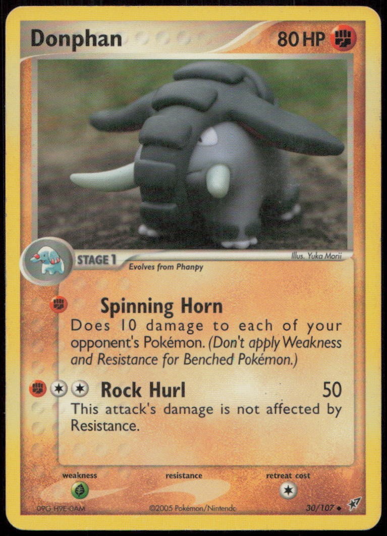 Donphan 30/107 MP Deoxys Uncommon Pokemon