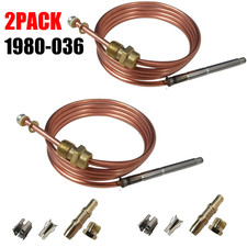 2PCS For Robertshaw Thermocouple 36'' 91cm 1980-036 Snap Fit Universal (51-1455)