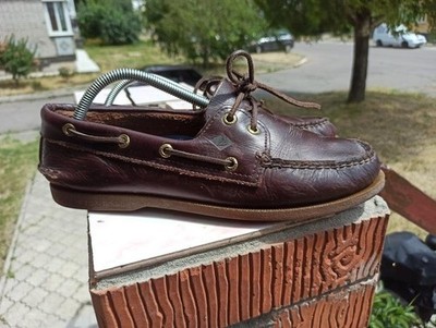 Men Sperry Heels Brown Leather 42.5
