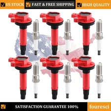 For 2011-2017 Ford F150 3.5L V6 GAS 6X Ignition Coils & Spark Plugs Tune up Kit