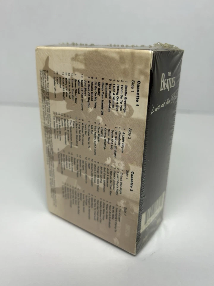 Sealed NOS The Beatles Live At The BBC Double Cassette Tapes Set 1994 - Image 3 of 4