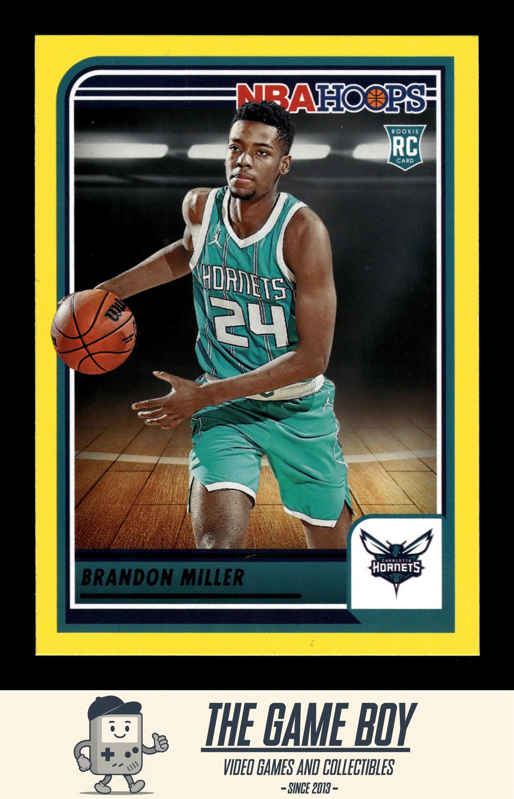 2023-24 Hoops Yellow #272 Brandon Miller Charlotte Hornets RC