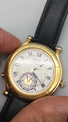 Vintage Seiko Chronograph Mens Watch 36mm 8M25-7109 Age of