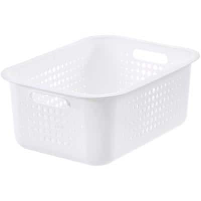 smartstore Aufbewahrungsbox BASKET RECYCLED 10 L, weiß 1 bis 48 Stk SPARE 65%