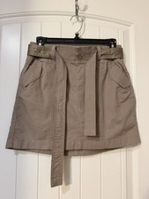 Falda Abercrombie Niños Niñas Talla 15/16 Beige Caqui Falda Skort A1