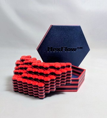 HexFlow 3D Printed Fidget - An amazing fidget toy with a great matching box